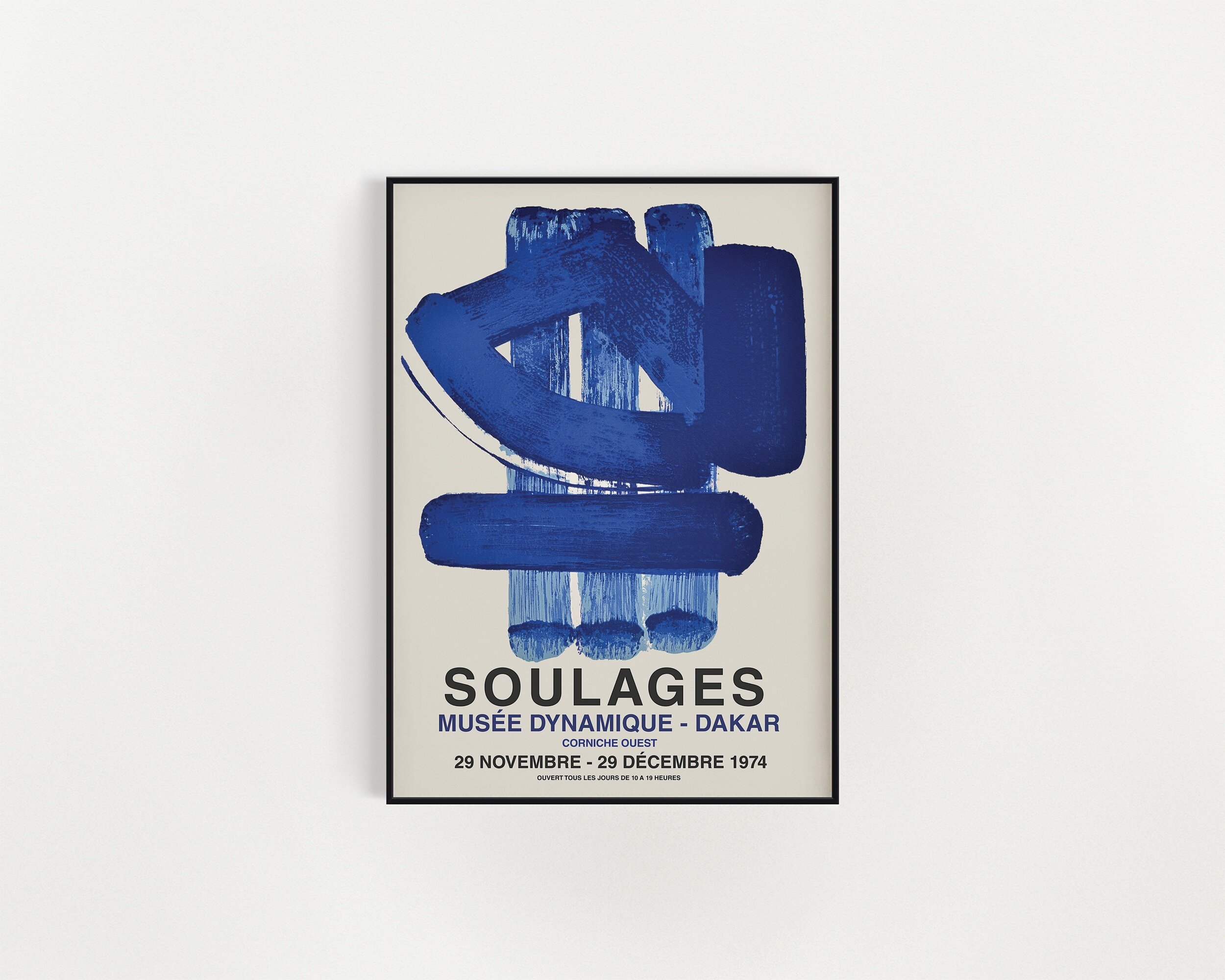 Soulages Exhibition Artwork