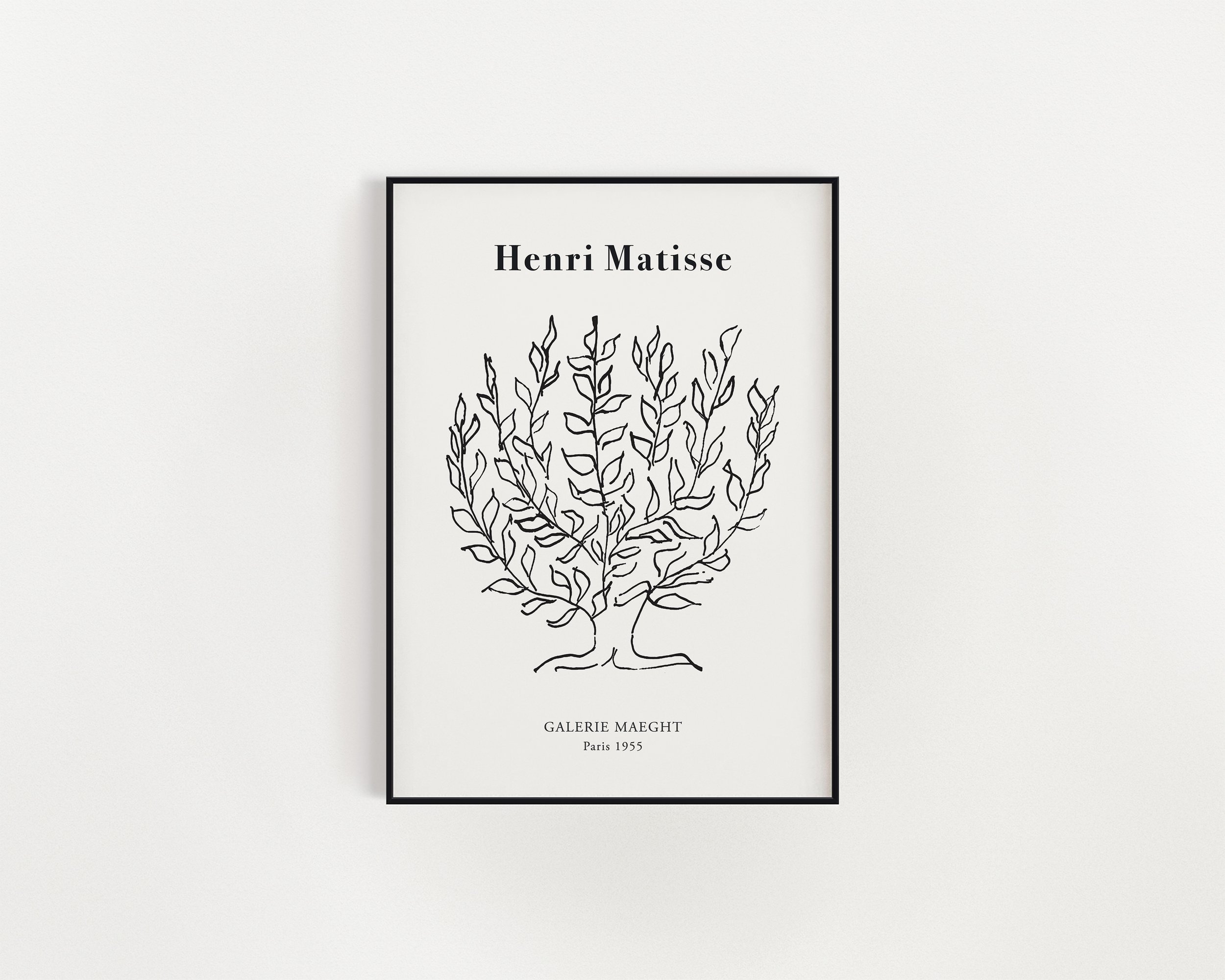 Henri Matisse Tree Exhibition Poster