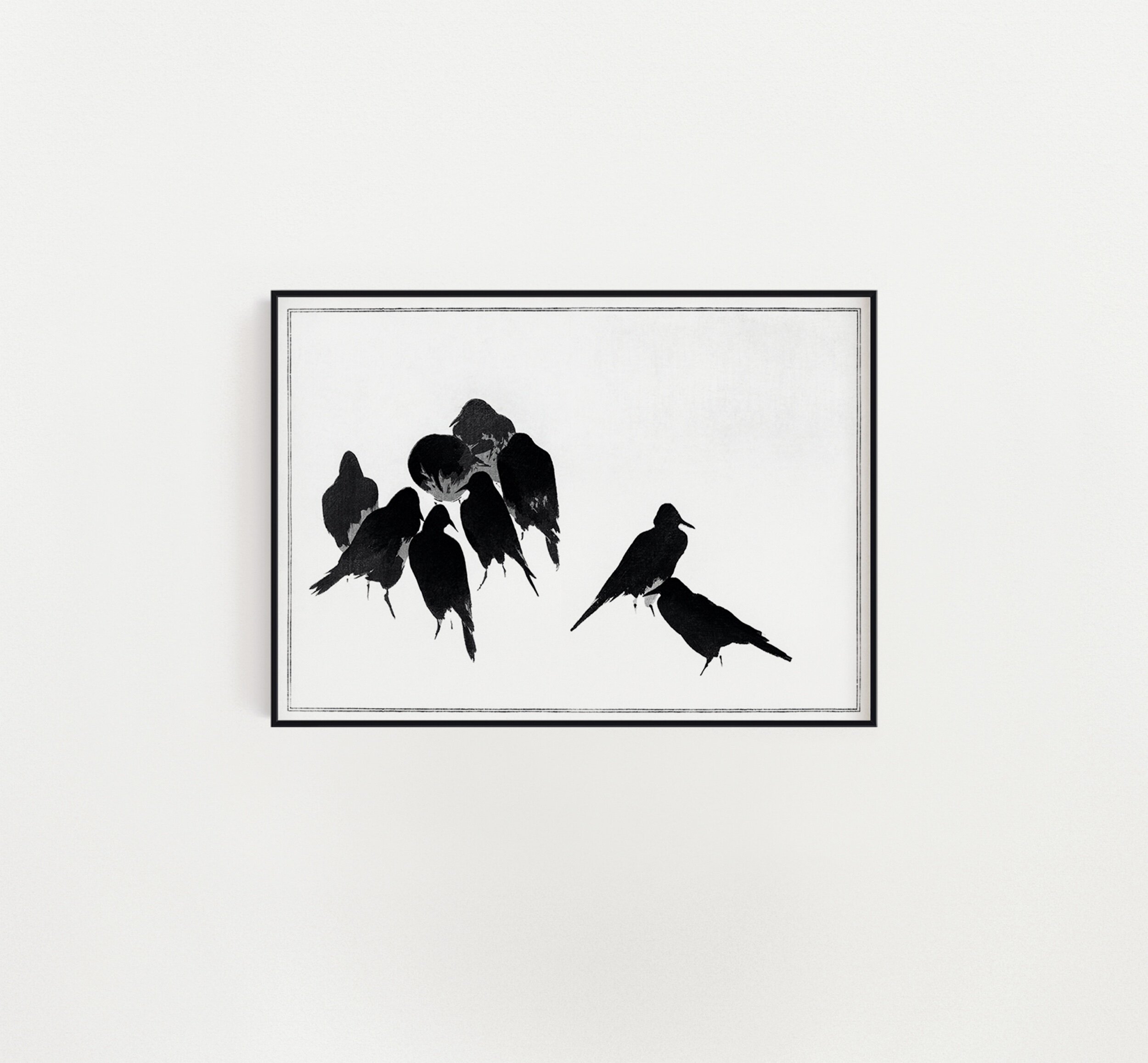 Japanese Crows, Watanabe Seitei