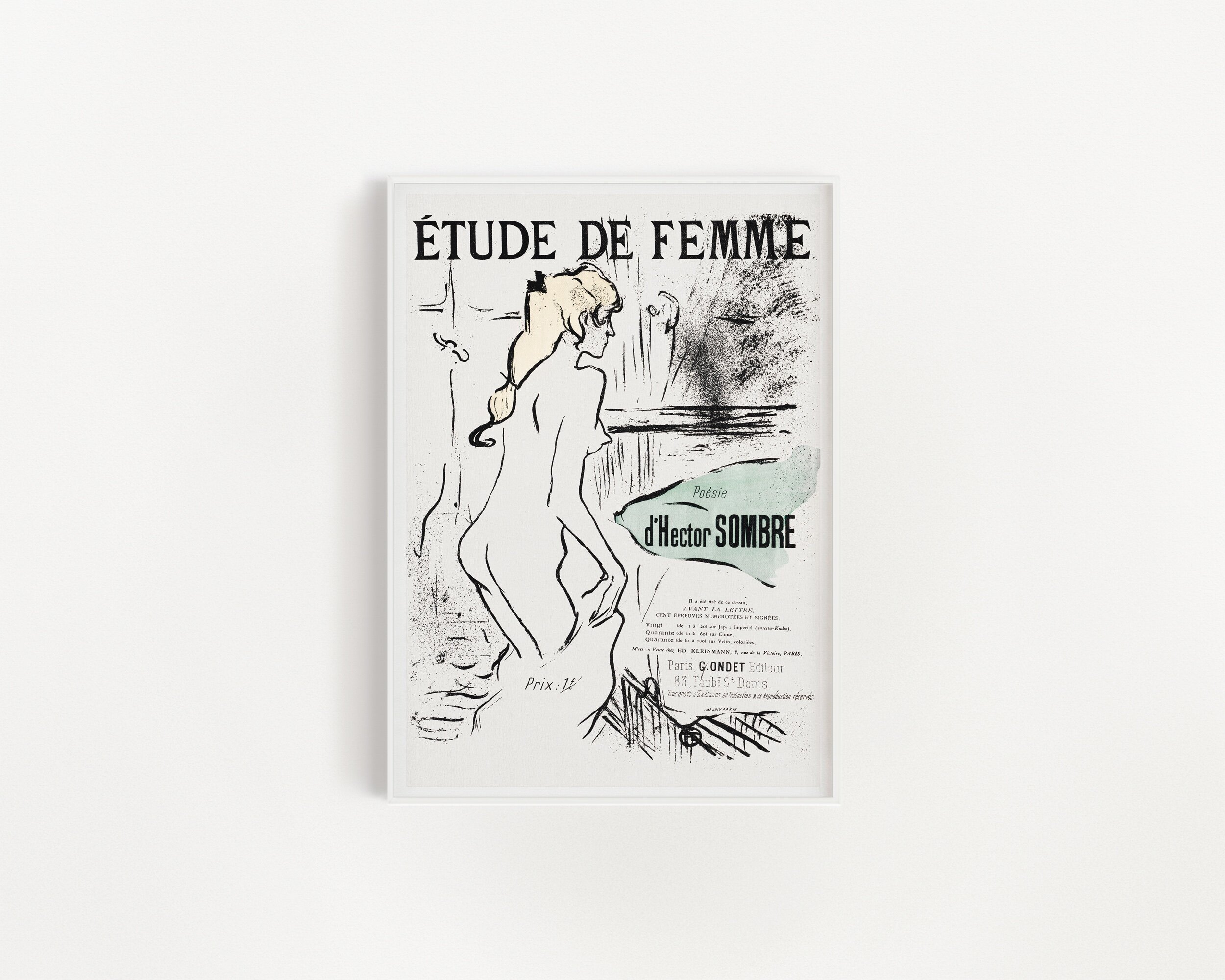 Etude de Femme, Henri de Toulouse-Lautrec